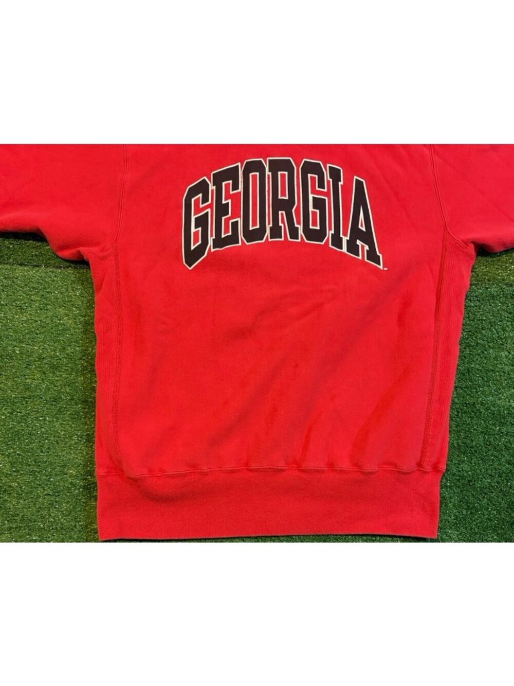 Vintage Georgia Bulldogs sweatshirt mens XL red black champion reverse weave 90s - Picture 5 of 12